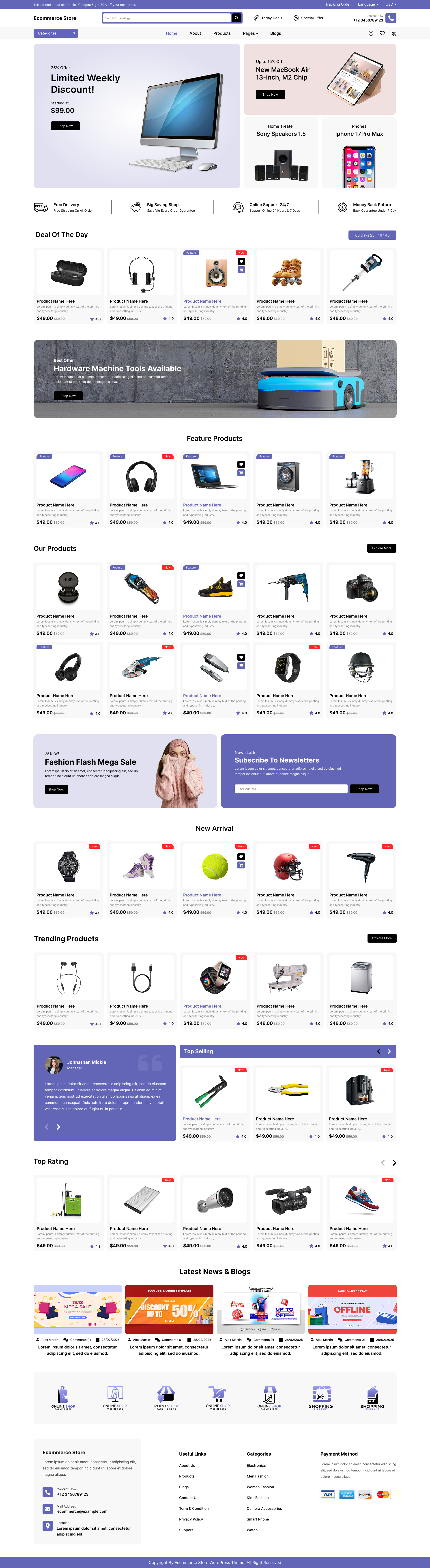 Ecommerce WordPress Theme