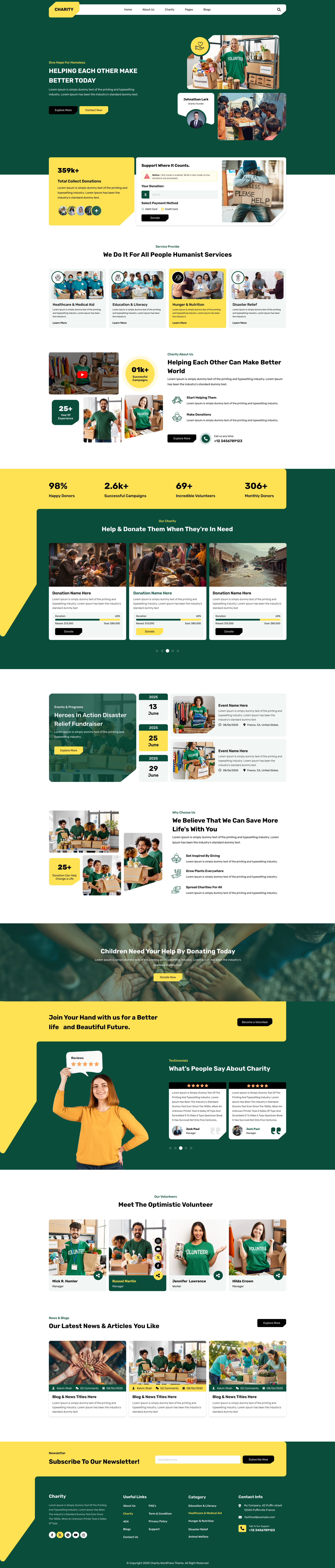 Charity WordPress Theme