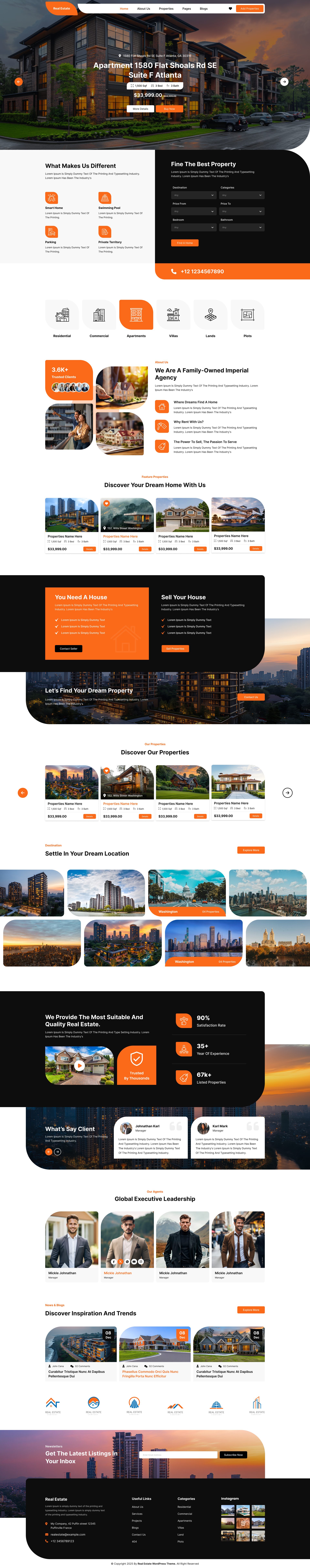 Real Estate WordPress Theme